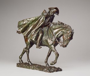 Jean-Louis-Ernest Meissonier, Horseman in a Storm, French, 1815 - 1891, model c. 1878, cast after 1894, bronze. Washington, National Gallery, Collection of Mr. and Mrs. Paul Mellon. Photo: National Gallery