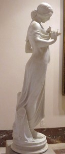 Pittaluga, Nymph of the Woods. 1915 marble overall: 168.3 x 58.3 x 50.8 cm (66 1/4 x 22 15/16 x 20 in.). National Gallery, Gift of the Honorable W.S. Stuckey, Jr.1975.101.2. Photo: Dianne Durante.
