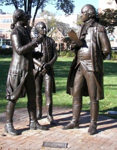Lafayette, Hamilton, and Washington. Morristown Green, NJ. Photo: Dianne L. Durante