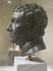 Head found at Delos, bronze with inlaid eyes, 1st c. BC. Athens, National Museum. Photo: Dianne L. Durante