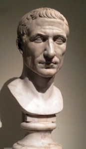 Head of Julius Caesar in the Pergamon exhibition at the Metropolitan Museum of Art. Photo: Dianne L. Durante