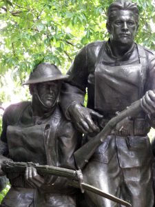 Detail of Karl Illava, 107th Infantry Monument, 1926-27. Photo copyright (c) 2016 Dianne L. Durante