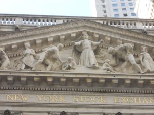 New York Stock Exchange pediment, center. Photo copyright (c) Dianne L. Durante 2016.