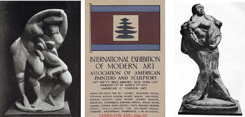 From the 1913 Armory Show: sculptures by Archipenko and Lachaise