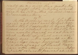 Washington's diary for October 19, 1781. Image: Library of Congress