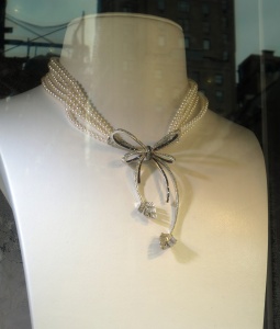 Pearls and diamonds. (Chanel, maybe?)
