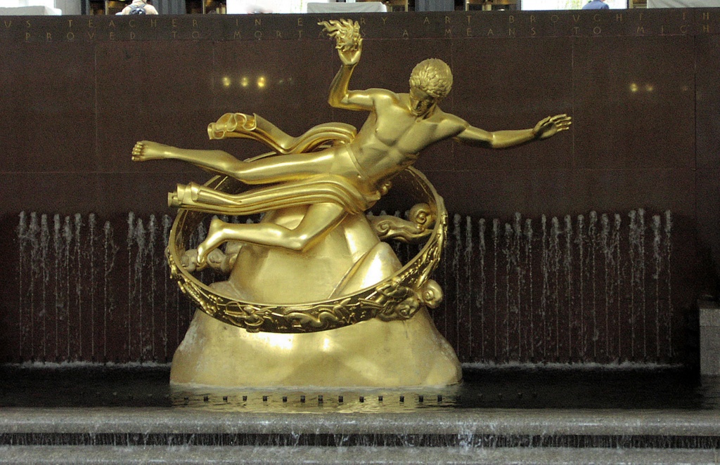 Prometheus At Rockefeller Center By Paul Manship Dianne L Durante Writing Addict Adept